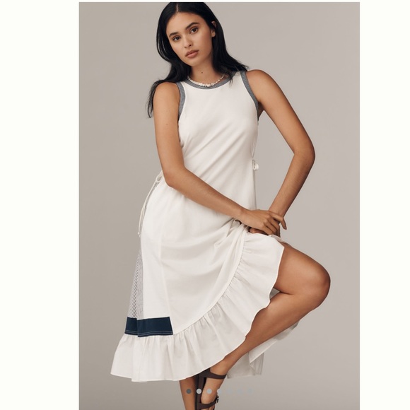 Anthropologie Dresses & Skirts - Daily Practice Ball Toss Pleated Midi Tank Dress